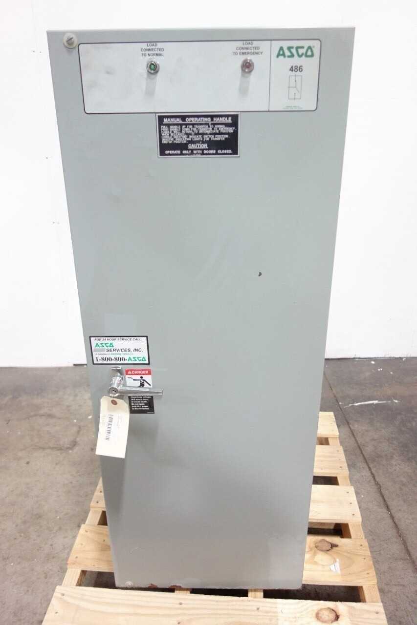LOT OF 2 ASCO AUTOMATIC TRANSFER SWITCHES - ELECTRICAL COMPONENTS