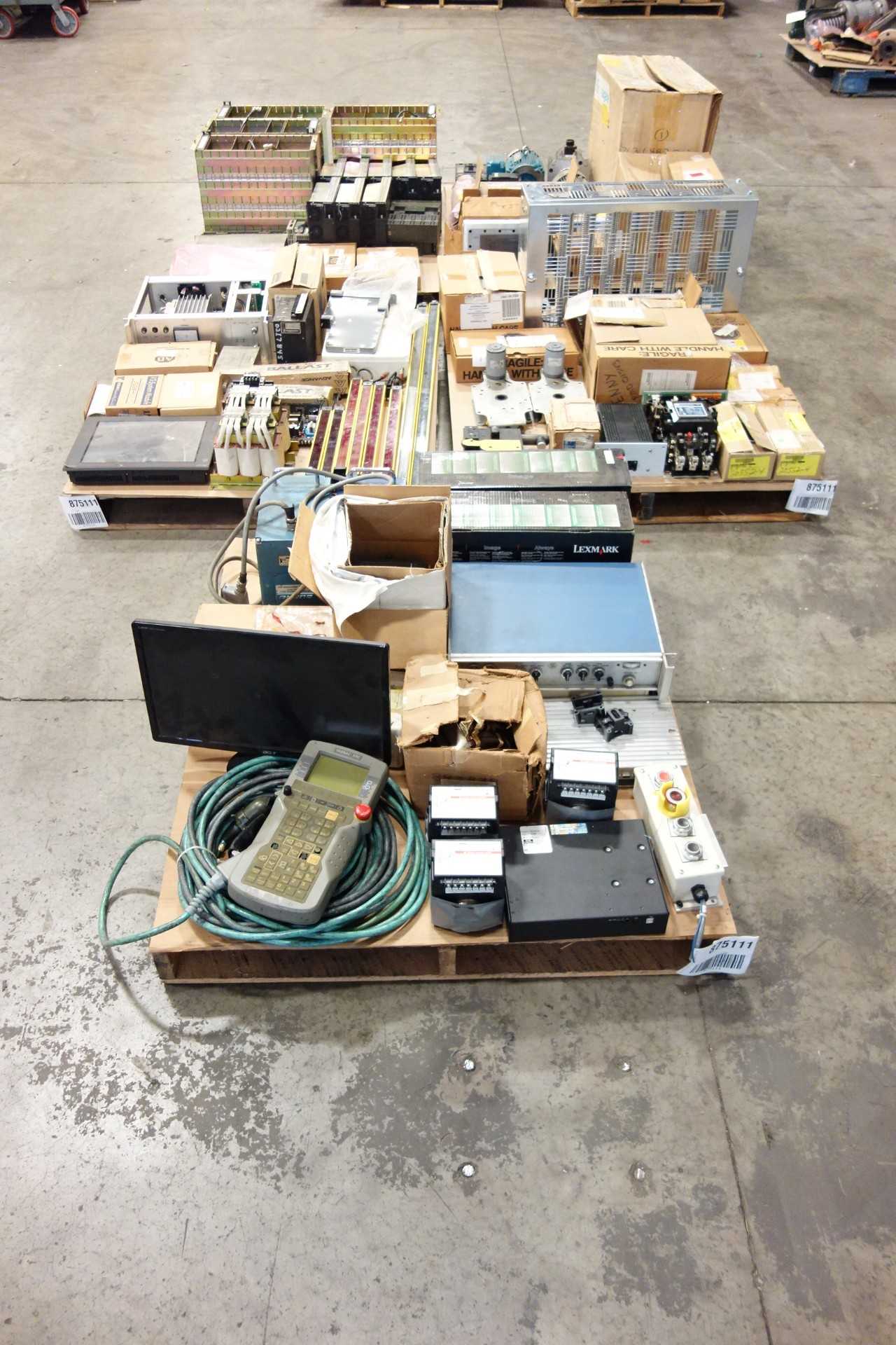 5 PALLETS OF ASSORTED ELECTRICAL - ELECTRICAL COMPONENTS
