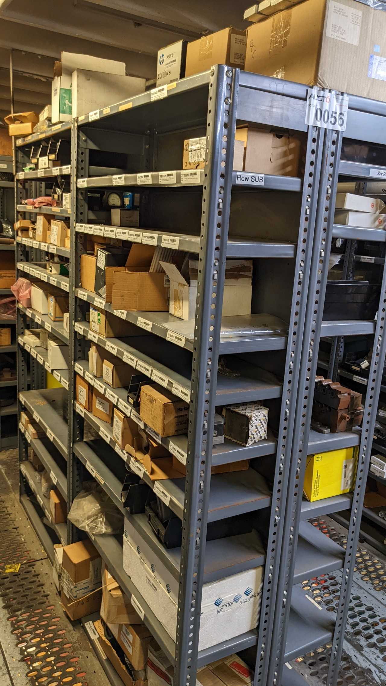 Lot of 4 shelves of contnets - INDUSTRIAL PARTS