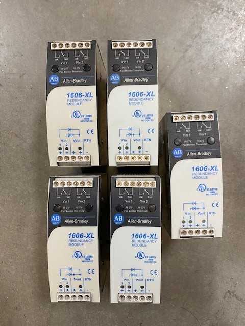 Lot of 5 Allen-Bradley 1606-XLRED20-30 Series A Dual Redundancy Module - New Open Box Item - AUTOMATION & CONTROLS