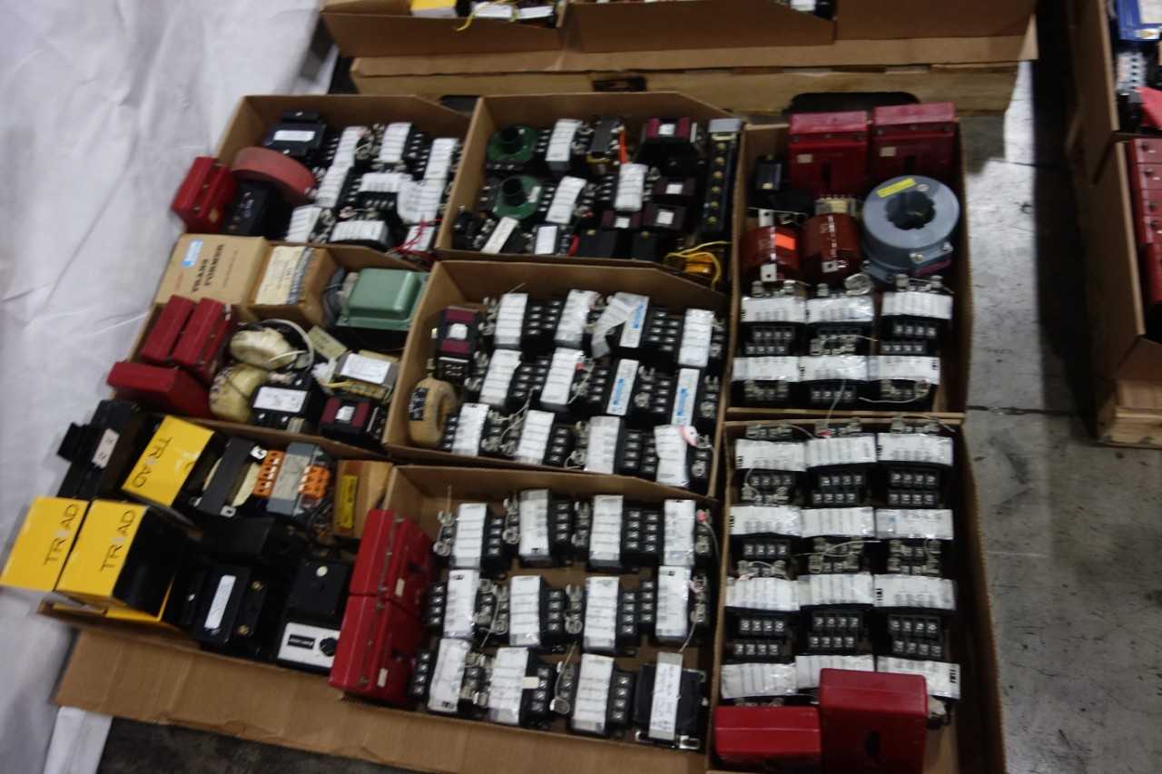 5 PALLETS OF ASSORTED TRANSFORMERS - CONTROL TRANSFORMERS