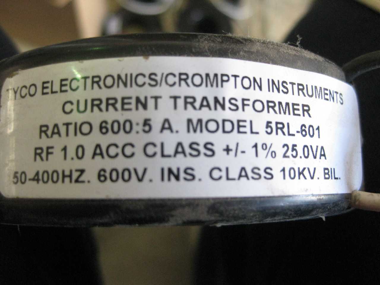 Current instrument transformers ( QTY. 20 ) - CONTROL TRANSFORMERS