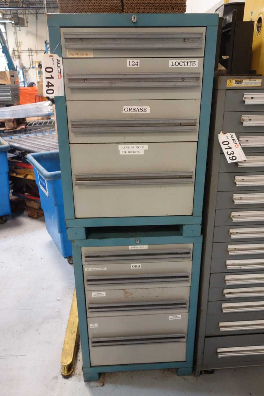2x tool cabinets with contents - INDUSTRIAL PARTS