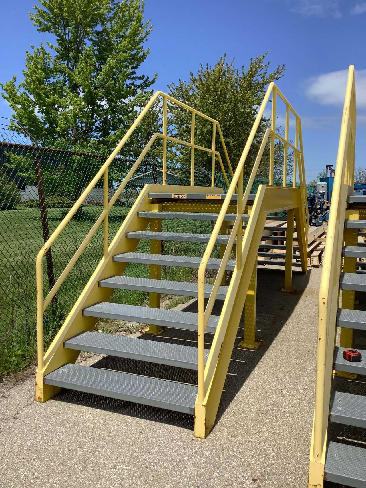 Welded Steel Mobile Works Platform 117" x 53" x 62" - ROLLING CARTS