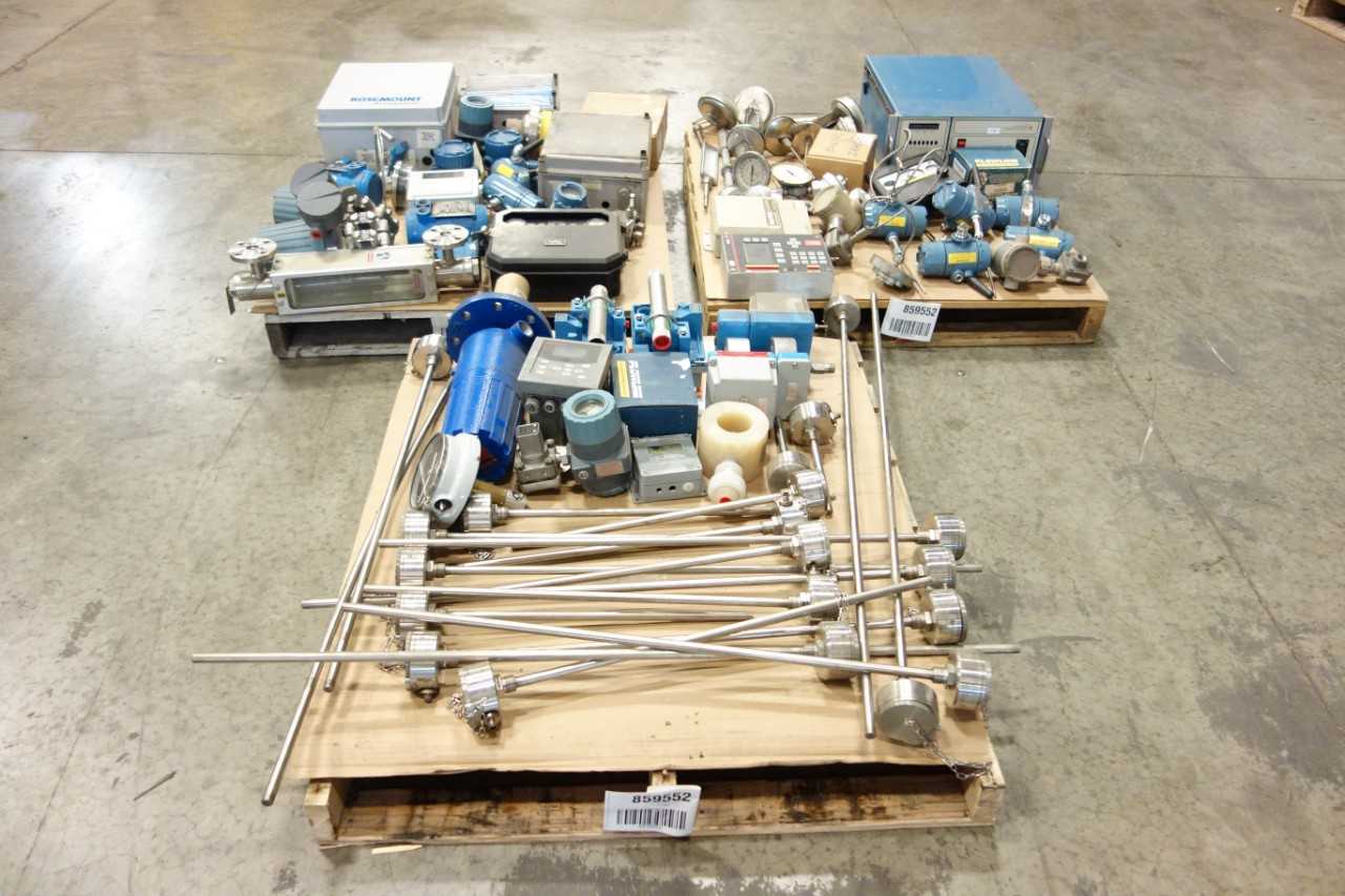 3 PALLETS OF ASSORTED INSTRUMENTATION - INSTRUMENTATION
