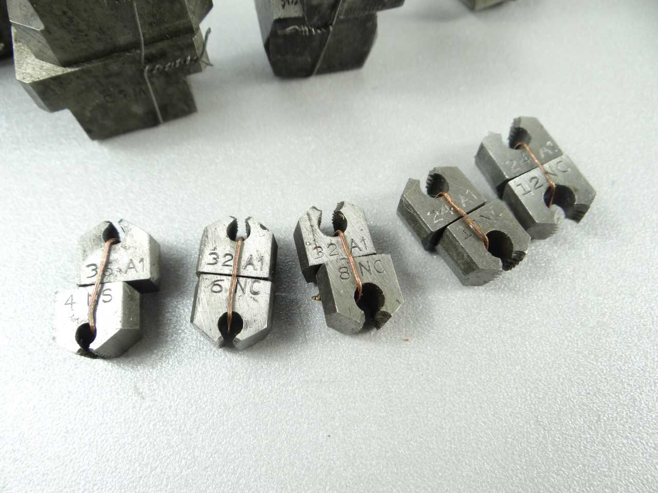 12 Pairs of Assorted Adjustable Threading Dies - MACHINING ACCESSORIES & TOOLING
