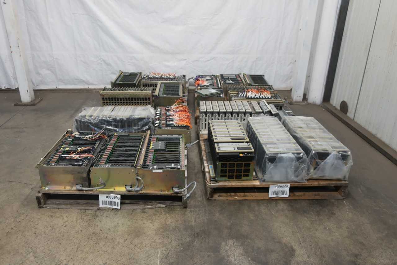 4 PALLETS OF ASSORTED CHASSIS WITH MODULES - ELECTRICAL COMPONENTS