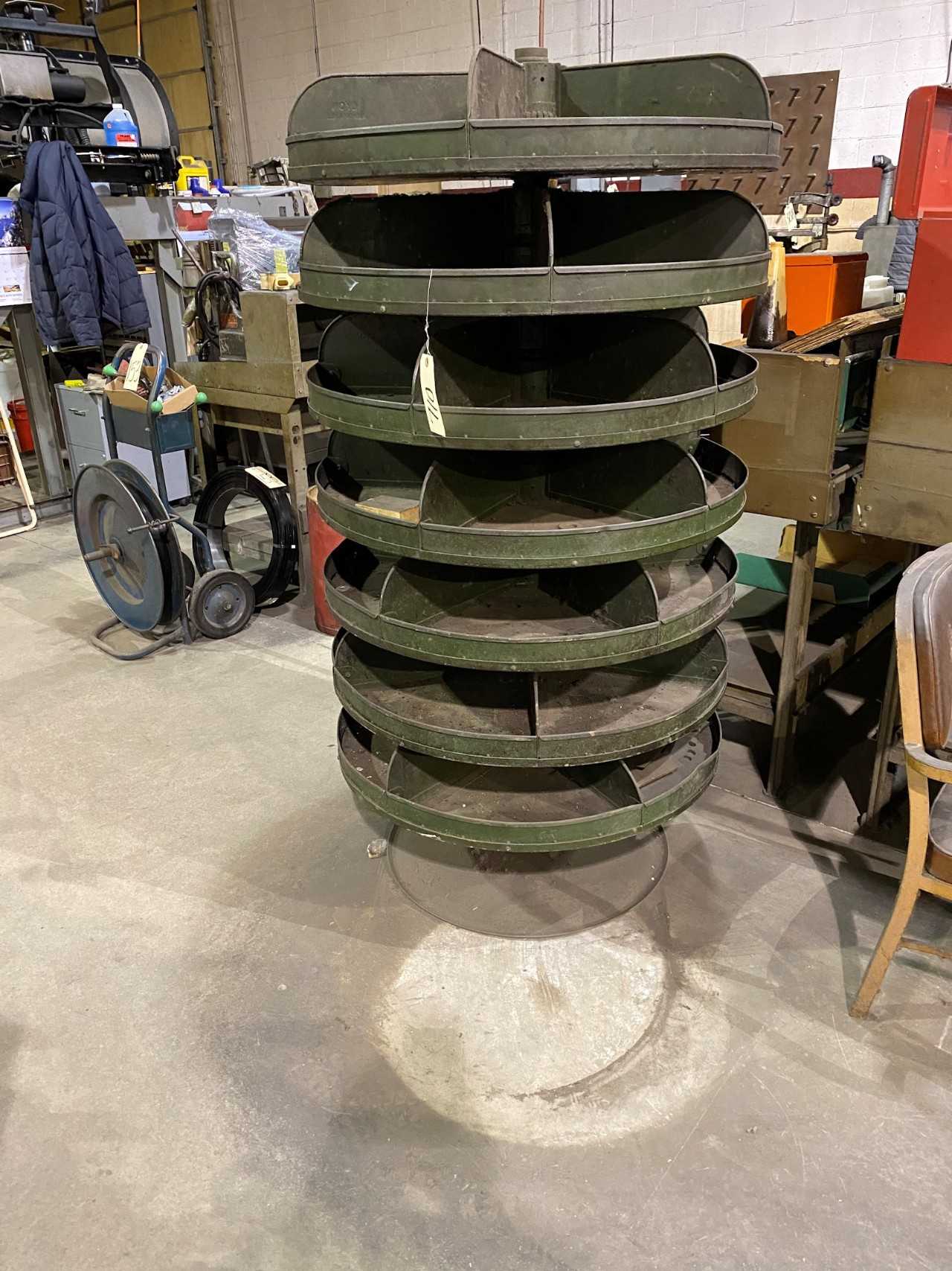 Pedestal Style Rotary Bin - ELECTRIC POWER TOOLS Pedestal Style Rotary Bin - ELECTRIC POWER TOOLS