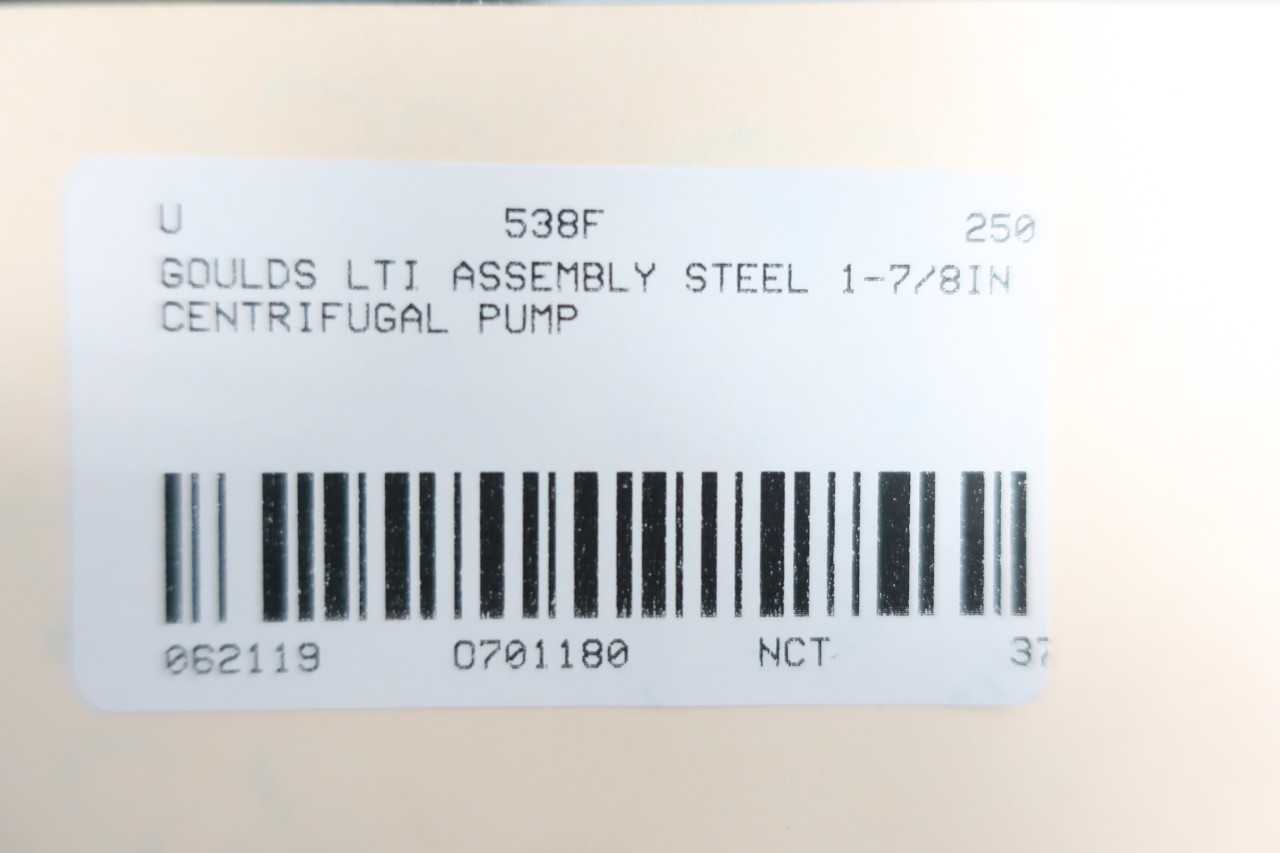 GOULDS LTI I-FRAME ASSEMBLY STEEL 1-1/2IN 1-7/8IN 3IN CENTRIFUGAL PUMP - CENTRIFUGAL PUMP