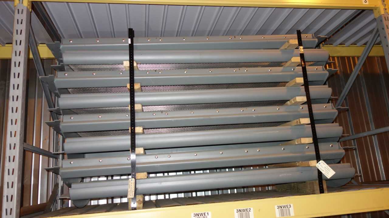 CONTENTS OF 8 RACK COLUMNS, STEEL REPLACEMENT PARTS - PALLET RACKING