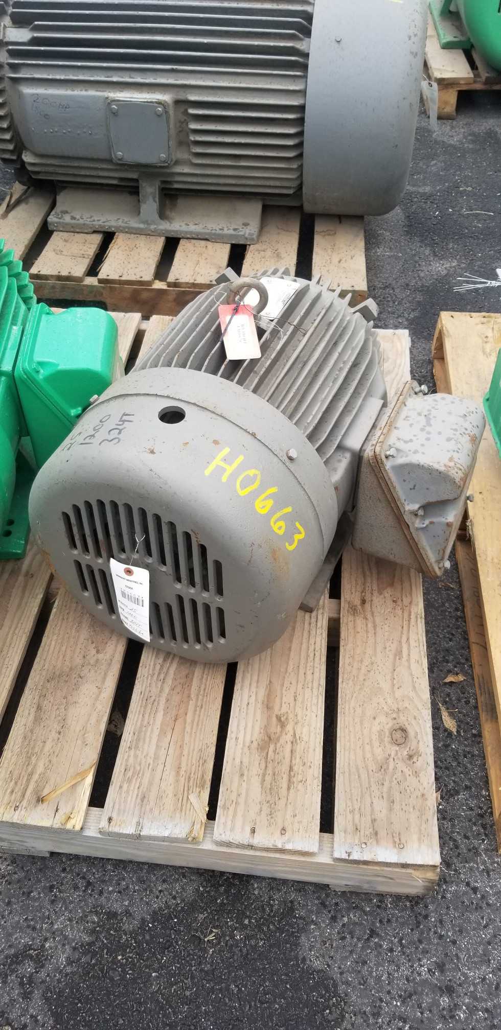 25 HP 1200 RPM 324T Frame Toshiba Motor - ELECTRIC MOTORS