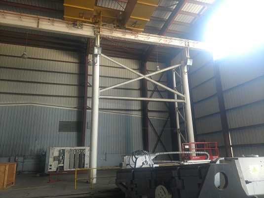 (2) Heco Dual Girder bridge Cranes, 50 ton & 20 ton, hoists and 35 and 15 ton, 90’ span approx. 50' under hook S/N 1899R - PLANT & FACILITY