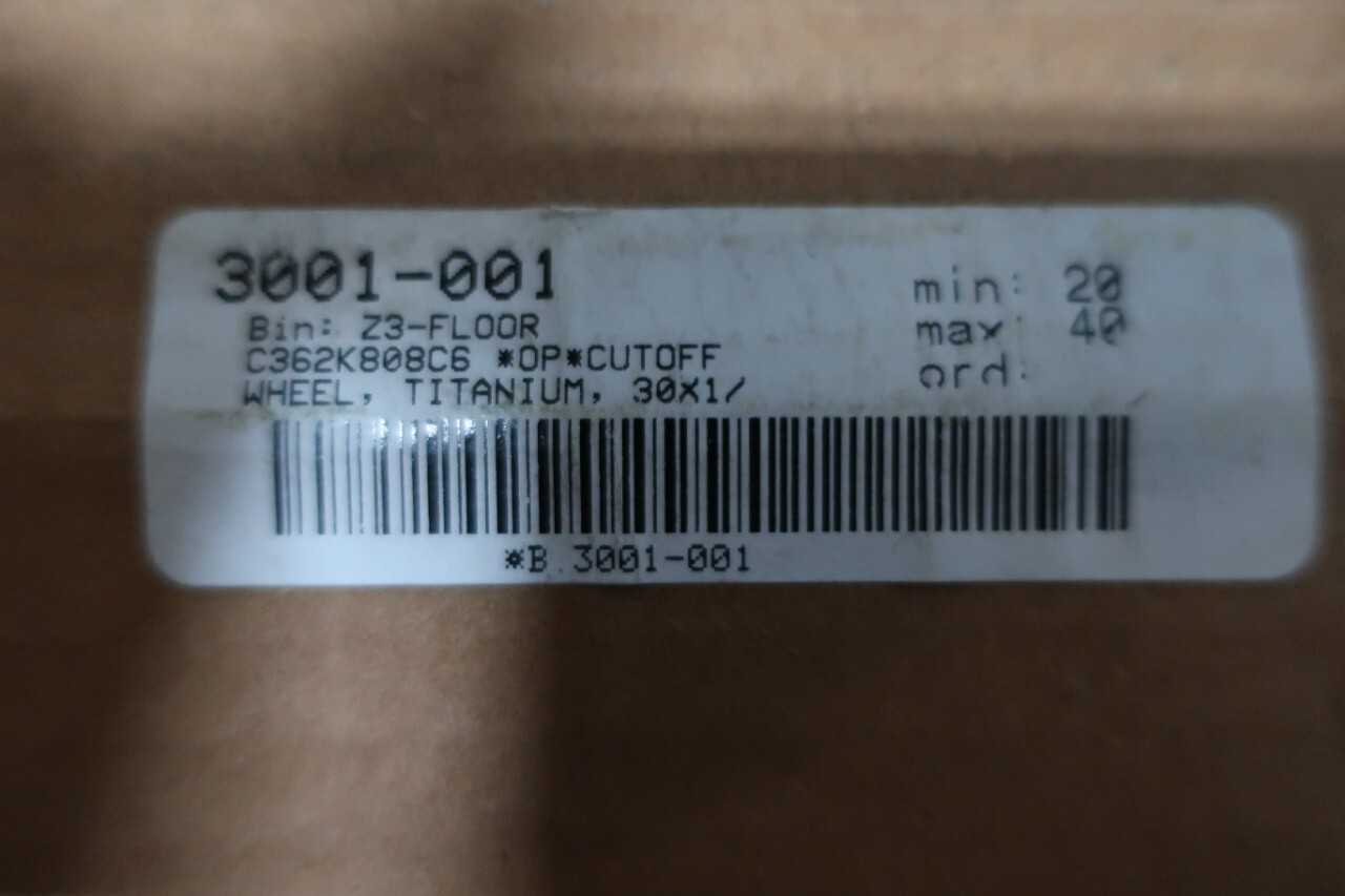 ALLISON ABRASIVES C362 K 8080C6 BOX OF 10 2-1/2IN 30IN 1/4IN CUT-OFF WHEEL - ELECTRIC POWER TOOLS
