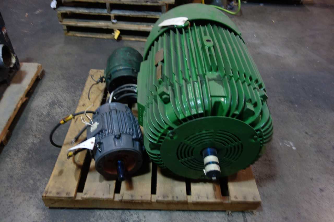 LOT OF 3 ASSORTED MOTORS - ELECTRIC MOTORS
