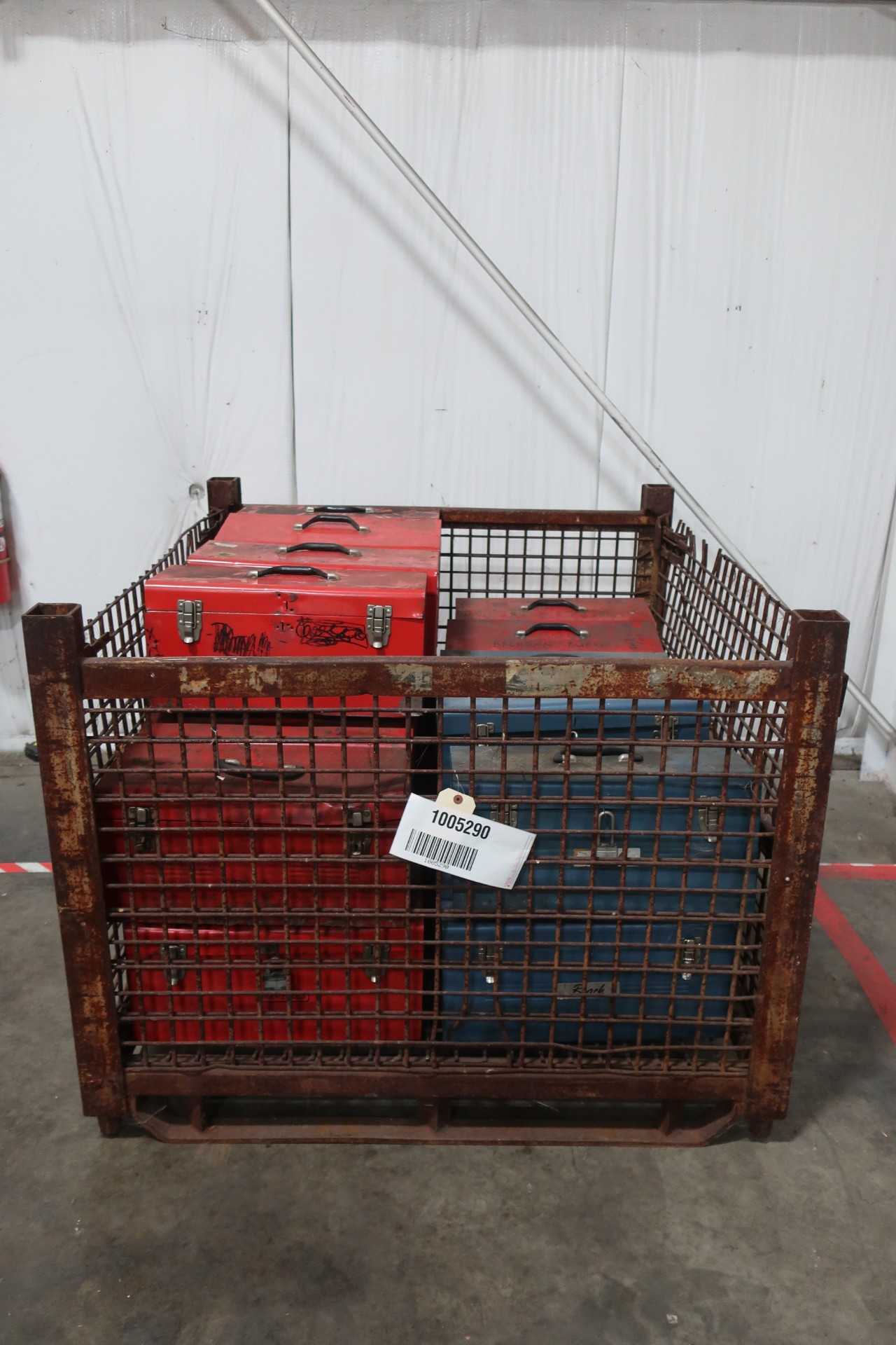 LOT OF ASSORTED HAND-CARRY TOOL BOXES AND TOOLS - HAND TOOLS
