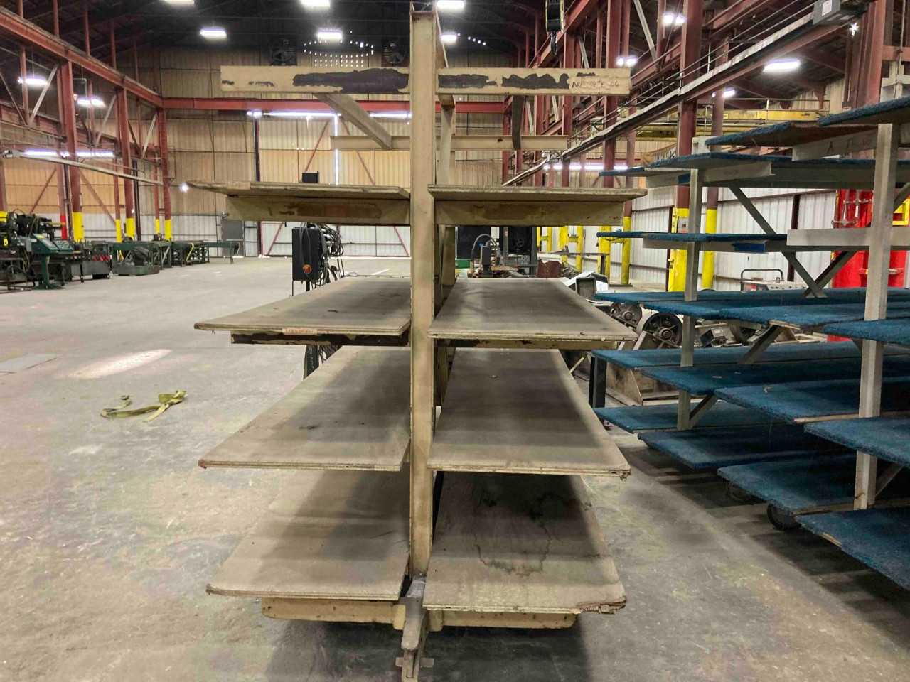 metal frame shelve with wood - SHELVING