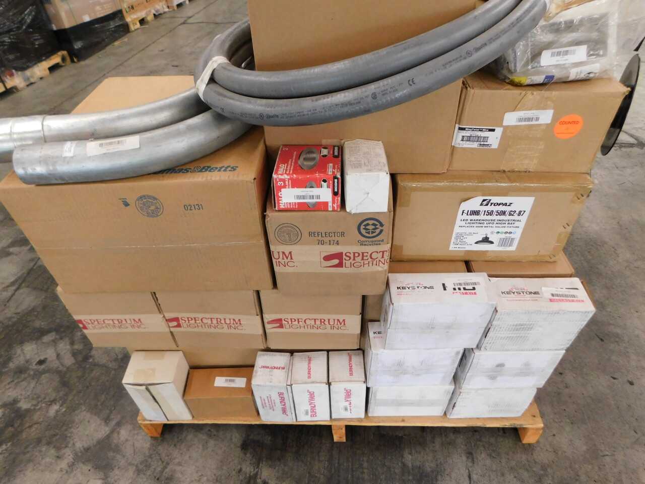Pallet of Misc Electrical Supplies - ELECTRICAL COMPONENTS