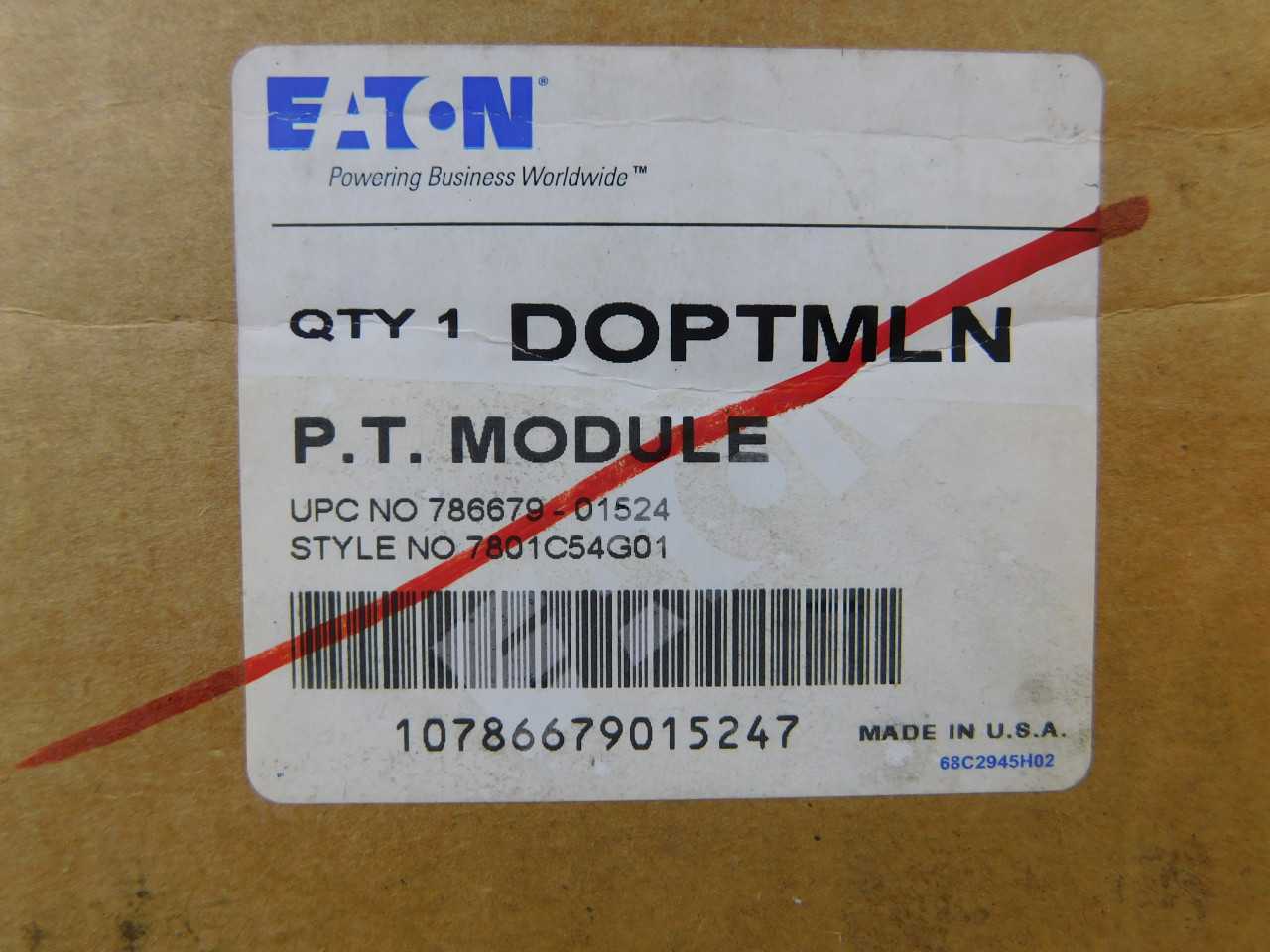 Quantity of 4 New Surplus Eaton DOPTMLN Transformer Accy Potential Transformer Module 600V 3 Ph - CONTROL TRANSFORMERS