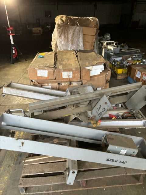 Bulk Lot of Switchgear Circuit Breaker Lifts, Halopane Lights & Inertia J153FSN-Pepco Kits - QTY 79 Pieces on 3 Pallets - INDUSTRIAL PARTS