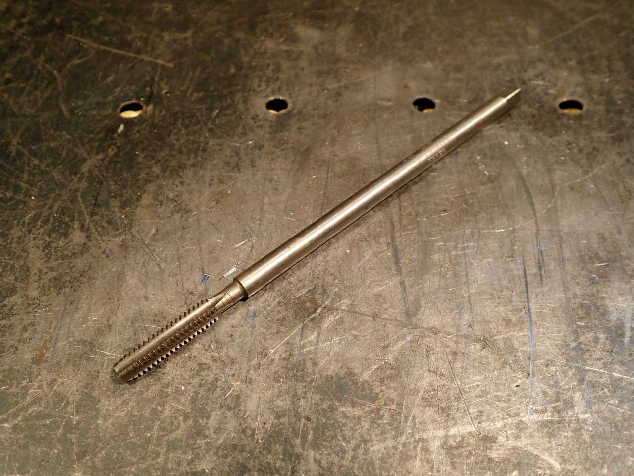 Greenfield 1/4" -20 NC 6" Extension Hand Threading Thread Tap: 4-Flute, GH-3 - HOLEMAKING TOOLS