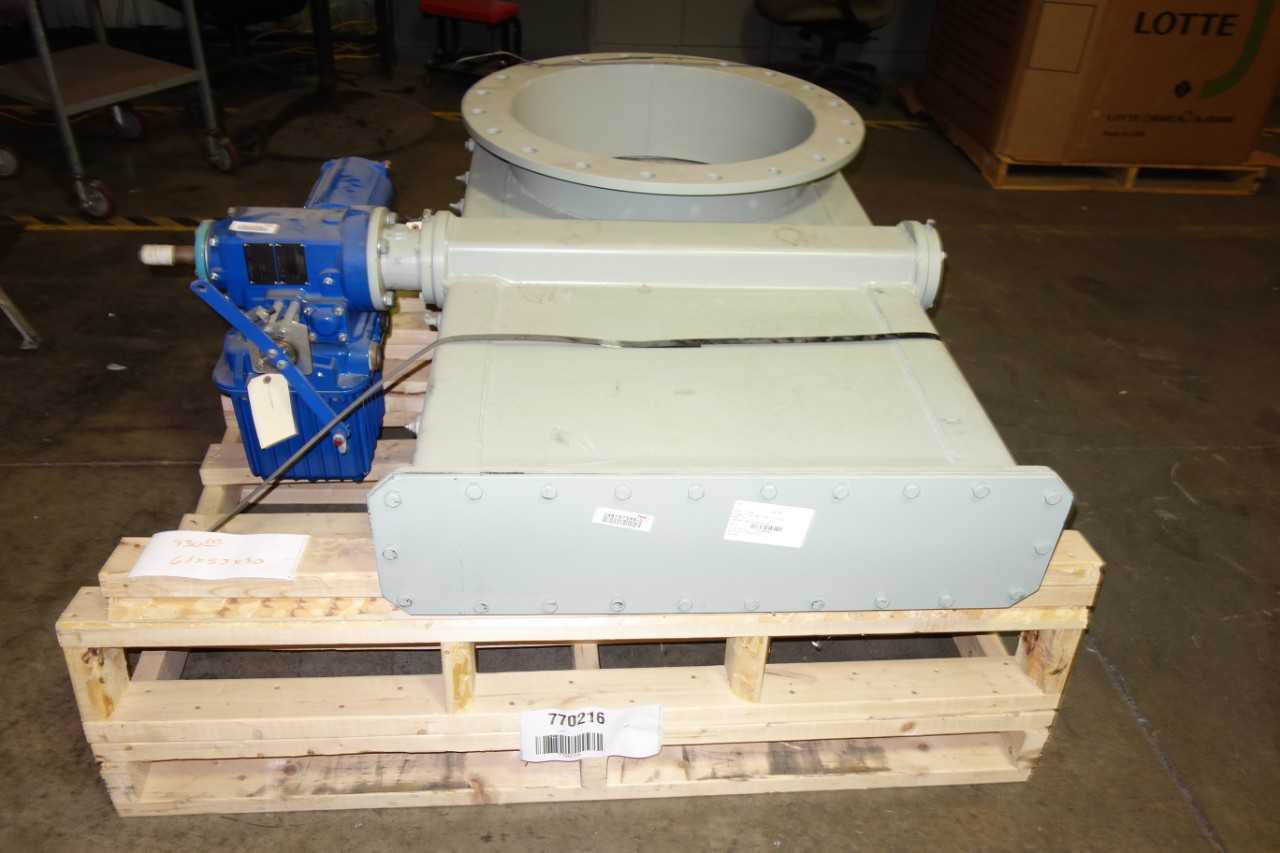 STOCK TYPE-24-RR-VB-SP KNIFE GATE VALVE WITH LIMITORQUE L120-20 ACTUATOR - VALVES