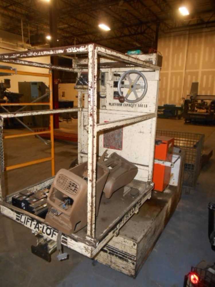 Lift-a-Loft Model KL-4, 6ft Lift Height, 500lb Capacity Man Lift - MATERIAL HANDLING