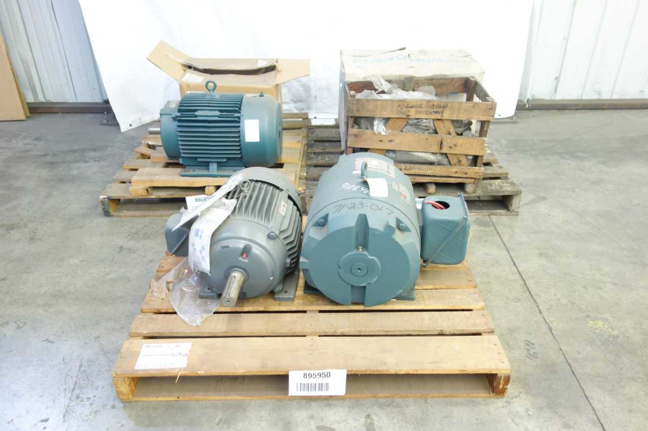 3 PALLETS OF ASSORTED MOTORS - ELECTRIC MOTORS