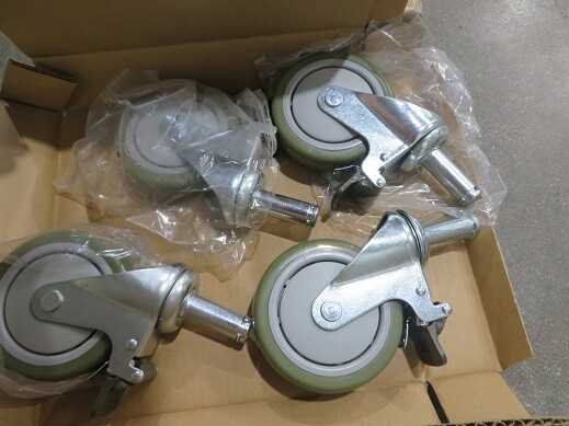 Ulline Casters, new (lot) - INDUSTRIAL PARTS