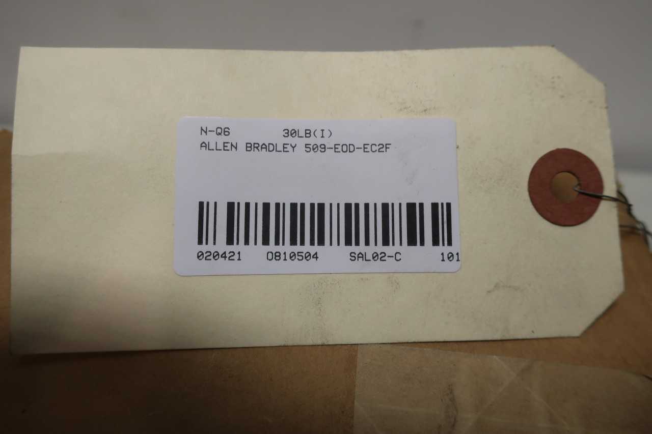 ALLEN BRADLEY 509-EOD-EC2F 100HP SIZE 4 STARTER - MOTOR STARTERS