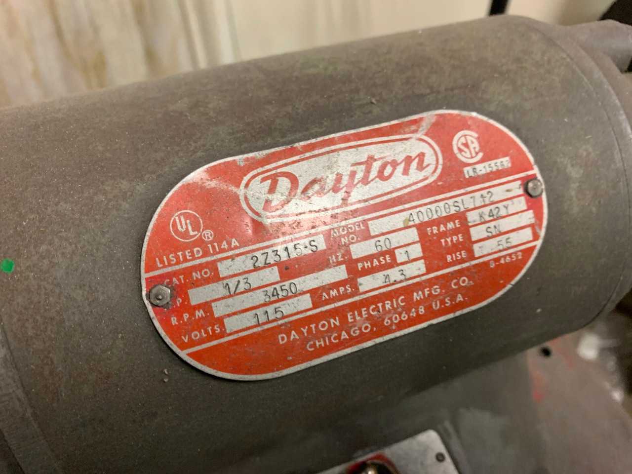 Dayton Pedestal Grinder - GRINDING MACHINES