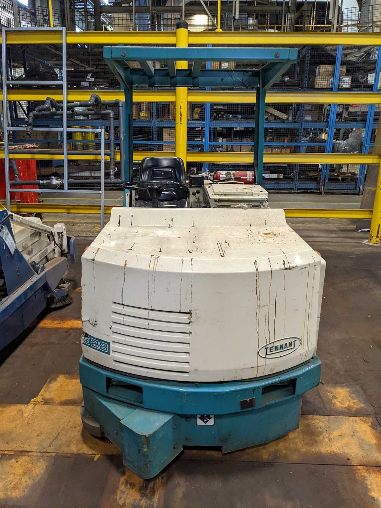 INDUSTRIAL RIDE ON SWEEPER, 66-INCH CLEANING PATH, OVERHEAD CAGE - PLANT & FACILITY