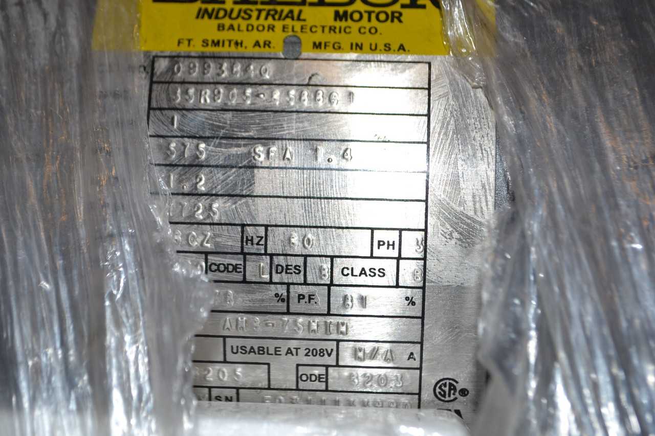 NEW BALDOR 099364Q 1 HP ELECTRIC MOTOR - ELECTRIC MOTORS