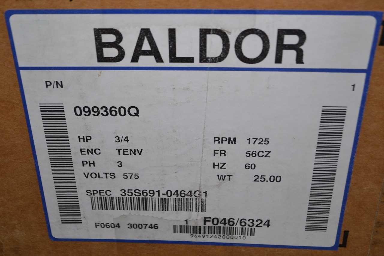 NEW BALDOR 09960Q 3/4HP ELECTRIC MOTOR - ELECTRIC MOTORS