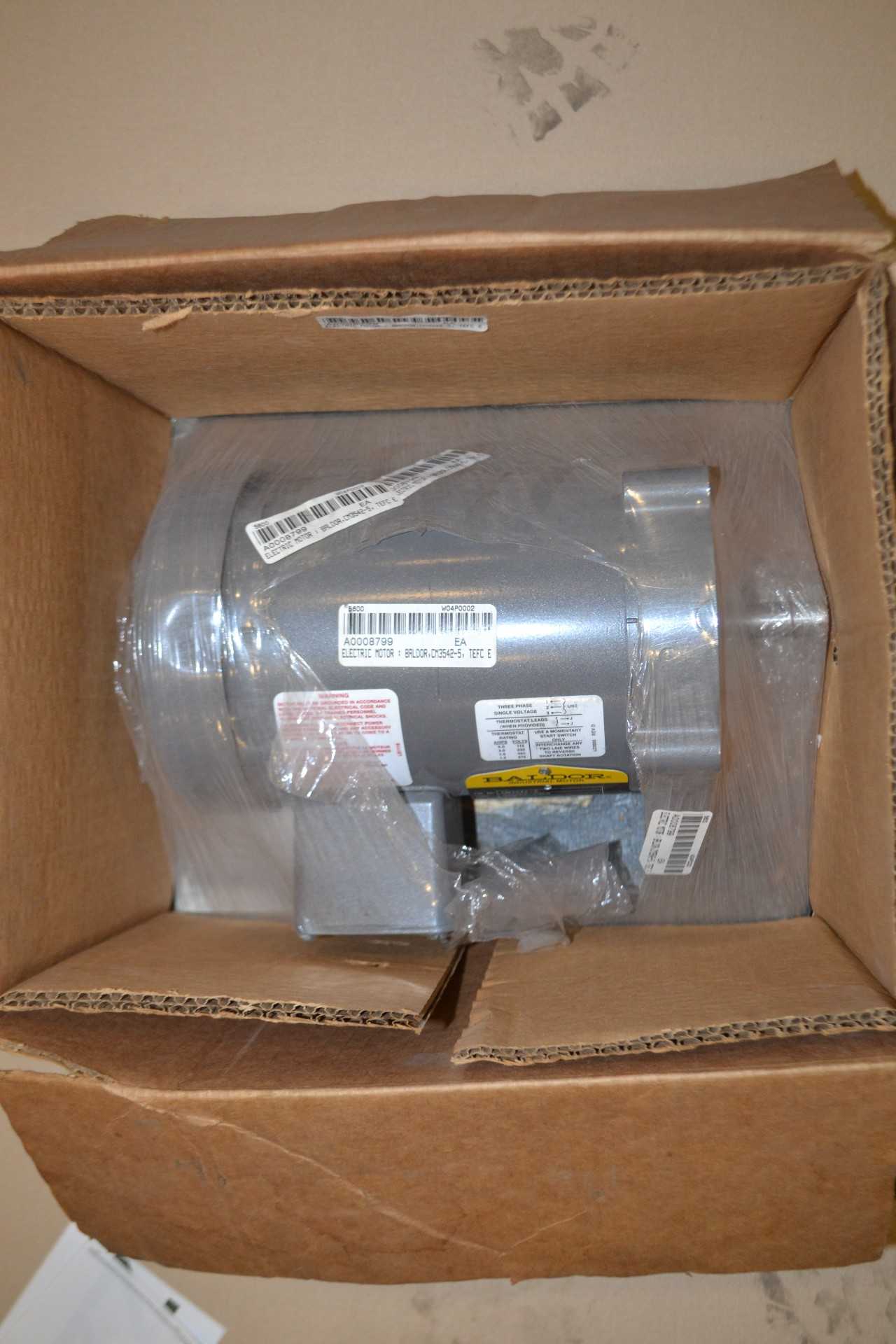 NEW BALDOR CM3542-5 3/4 HP ELECTRIC MOTOR - ELECTRIC MOTORS