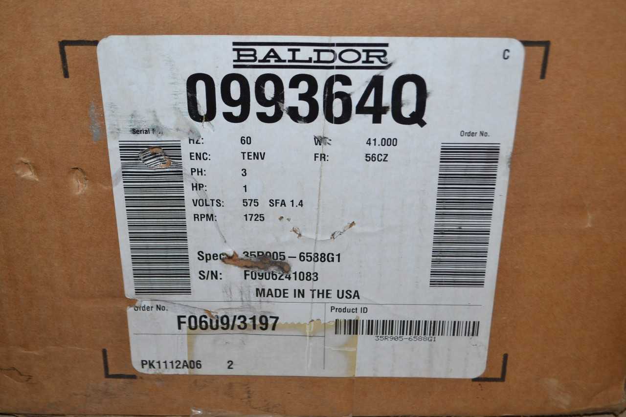 NEW BALDOR 099364Q 1 HP AC ELECTRIC MOTOR - ELECTRIC MOTORS