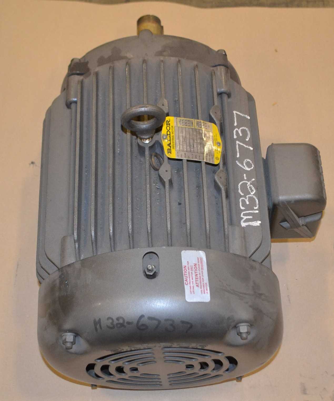 BALDOR M2334T 09C101W604, 20 HP 460V ELECTRIC MOTOR - ELECTRIC MOTORS