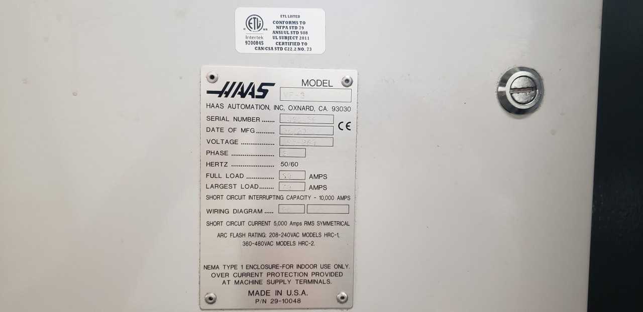 Haas VF3 CNC Vertical Machining Center Heavy Duty Gearbox - CNC MACHINING CENTERS