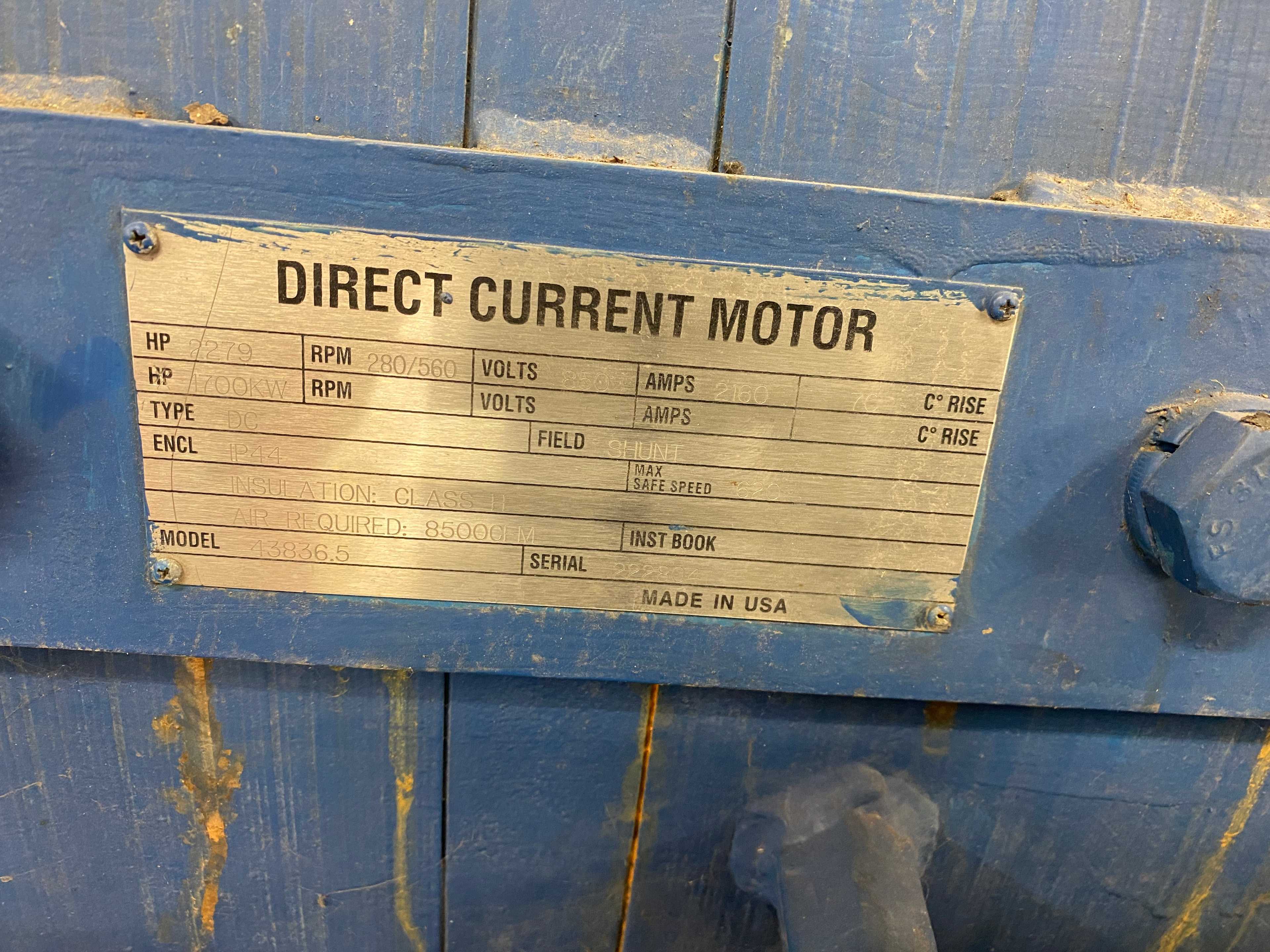 QTY 2 - 2279 ABB/BBC DC MOTORS - DC MOTOR