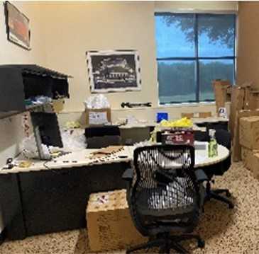 (1) Large Desk (12' x 9.5' w/ top shelves) - PLANT & FACILITY EQUIPMENT
