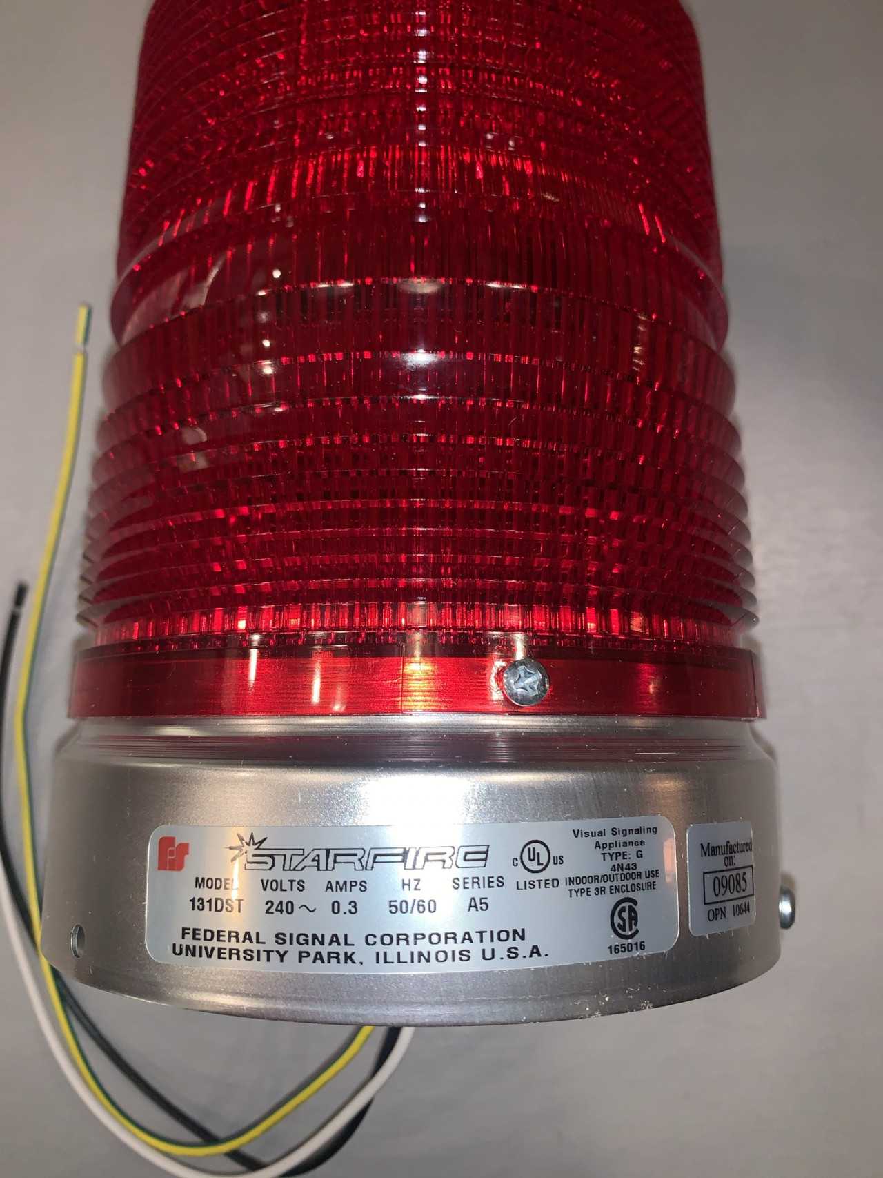 New - Lot of 7 - Federal Signal Starfire 131DST-240R Dual Flash Red Strobe Light - LIGHTING