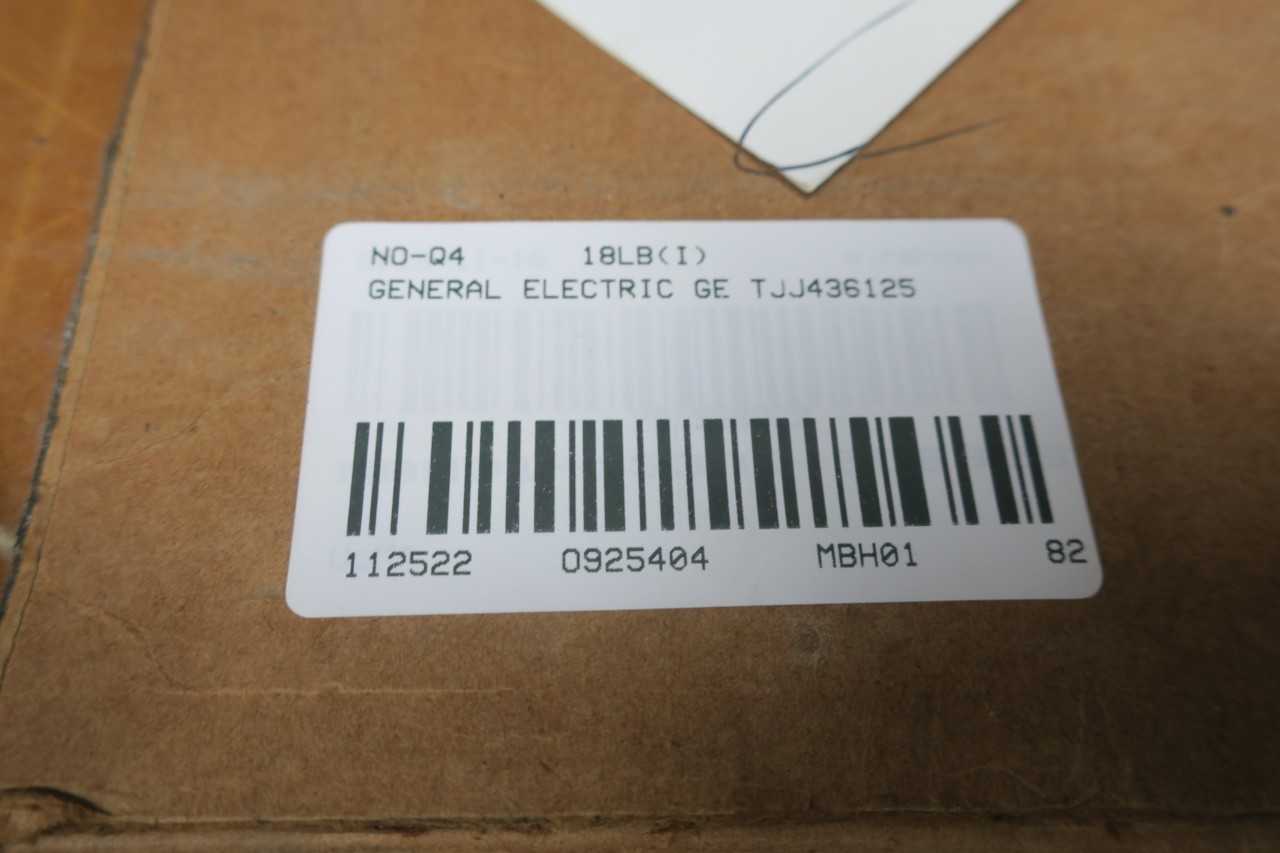 GENERAL ELECTRIC GE TJJ436125 3P 125A MOLDED CASE CIRCUIT BREAKER - CIRCUIT BREAKERS