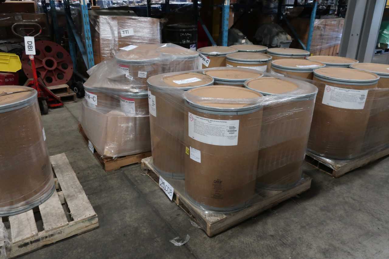 5 PALLETS OF NEW ASSORTED BARRELS OF RESIN - MISCELLANEOUS
