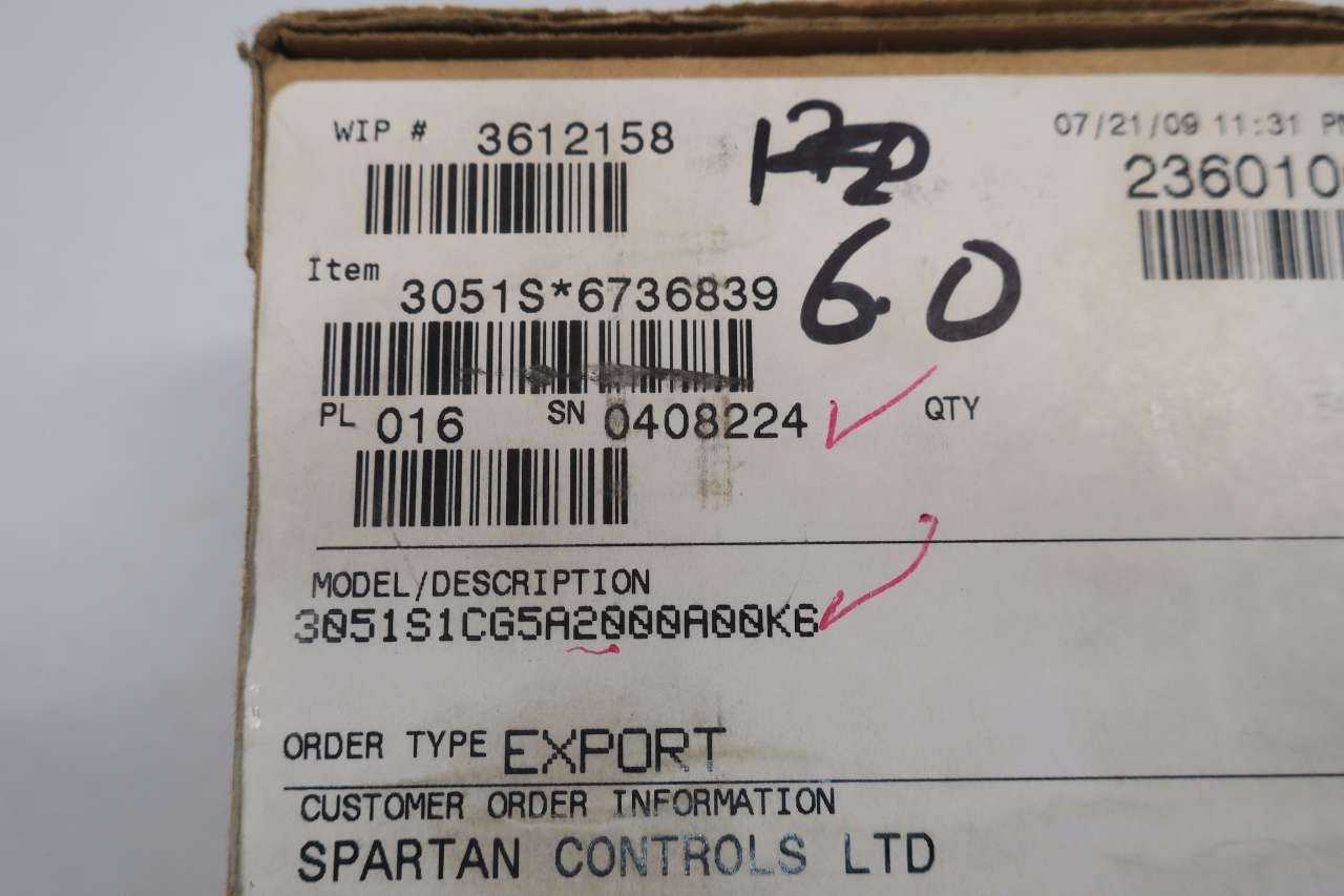 ROSEMOUNT 3051S1CG5 PRESSURE TRANSMITTER - INSTRUMENTATION