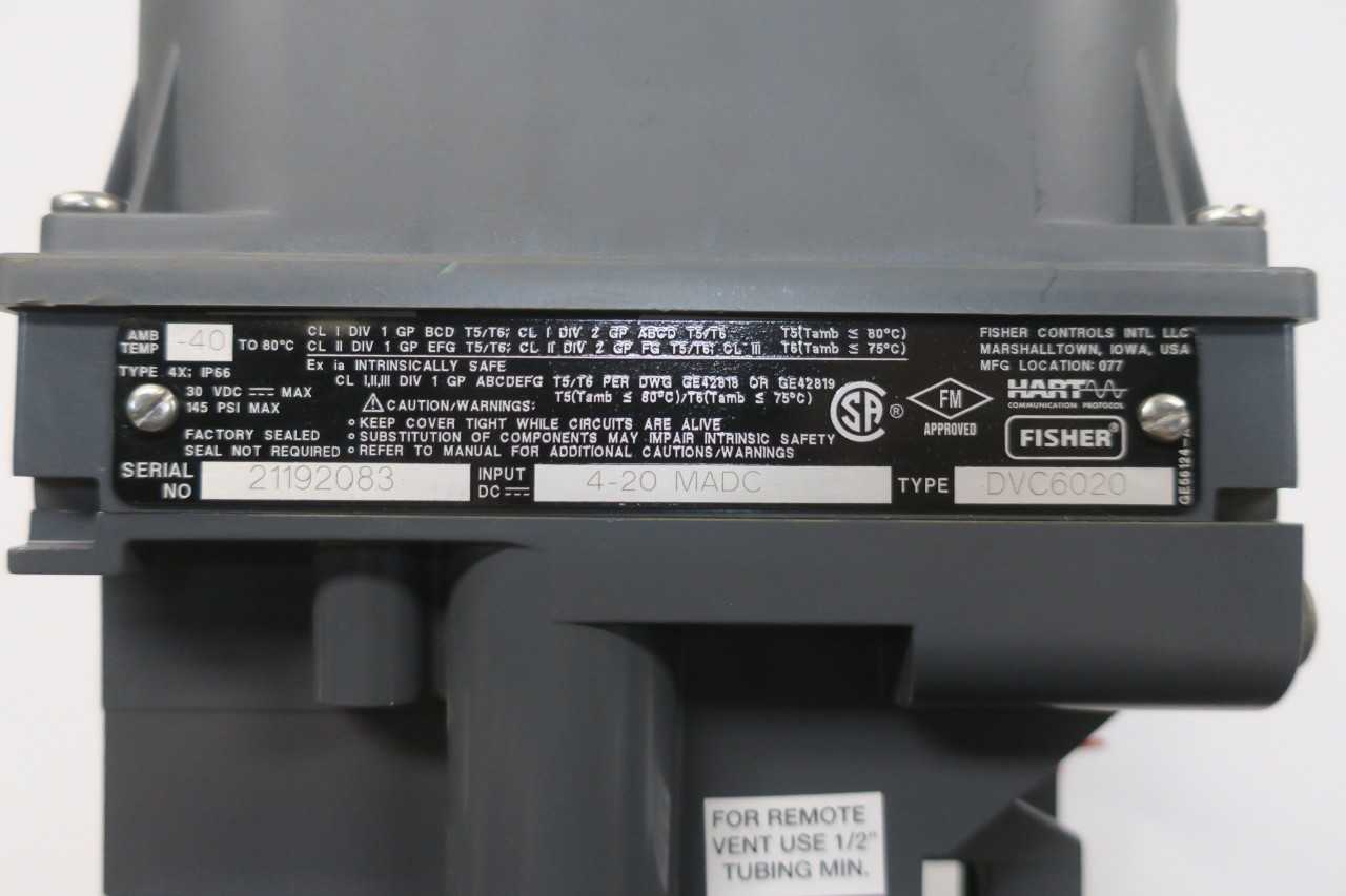 FISHER DVC6020F FIELDVUE VALVE POSITIONER - VALVES