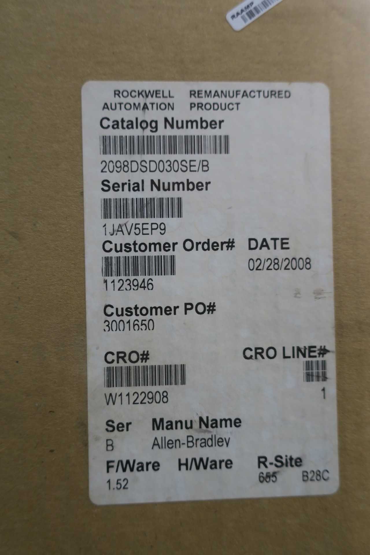ALLEN BRADLEY 2098-DSD-030-SE ULTRA3000 SERVO DRIVE - AUTOMATION & CONTROLS