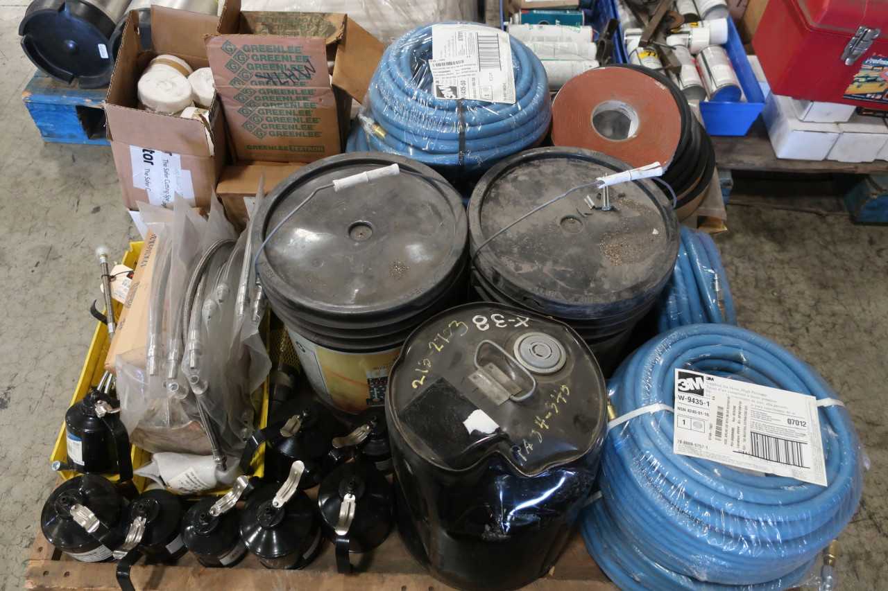 5 PALLETS OF ASSORTED SAFETY & TOOLS PPE SHEILDS GREASE - SAFETY SWITCH