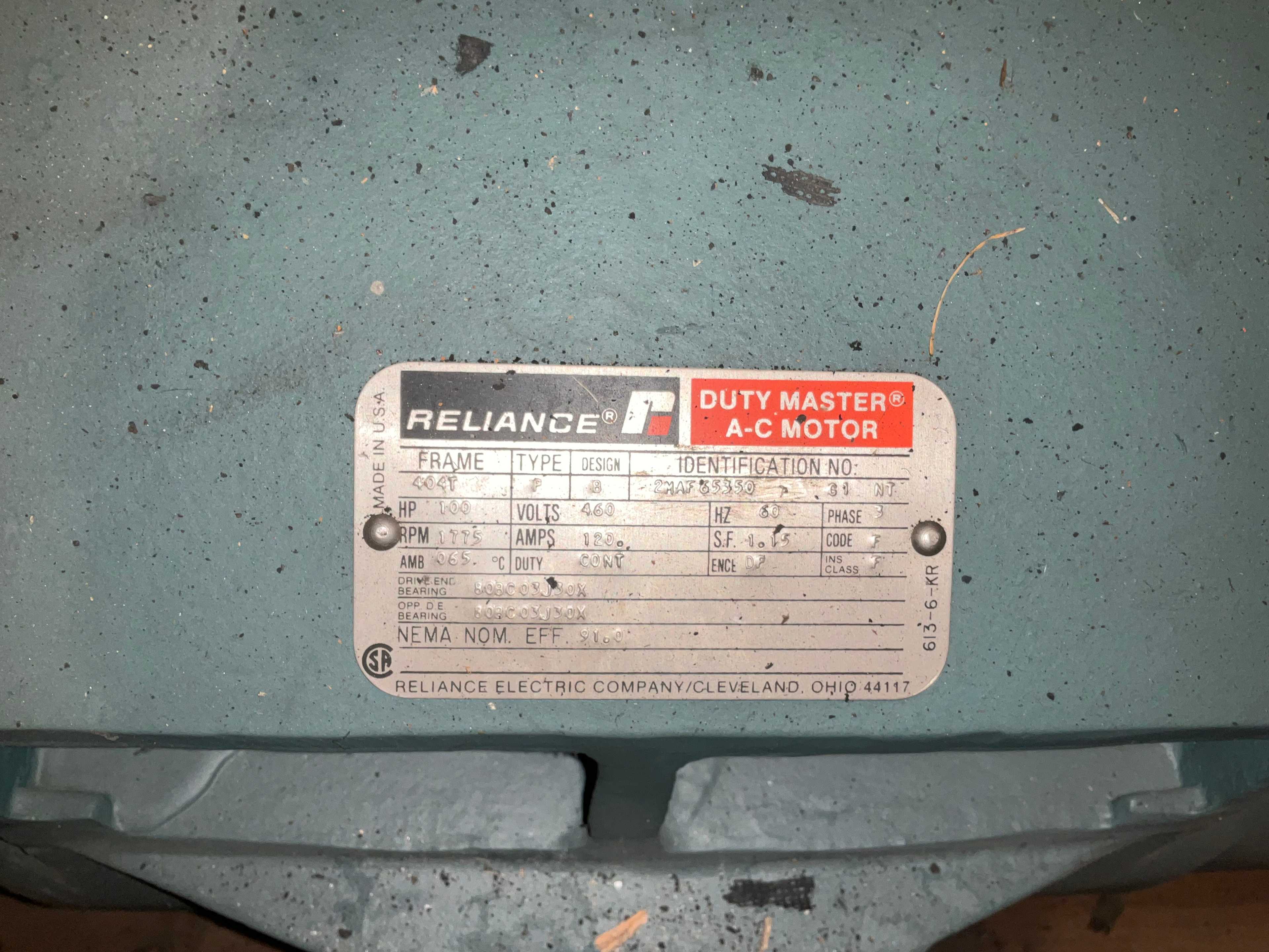 RELIANCE 2MAF65350 AC MOTOR - AC MOTOR