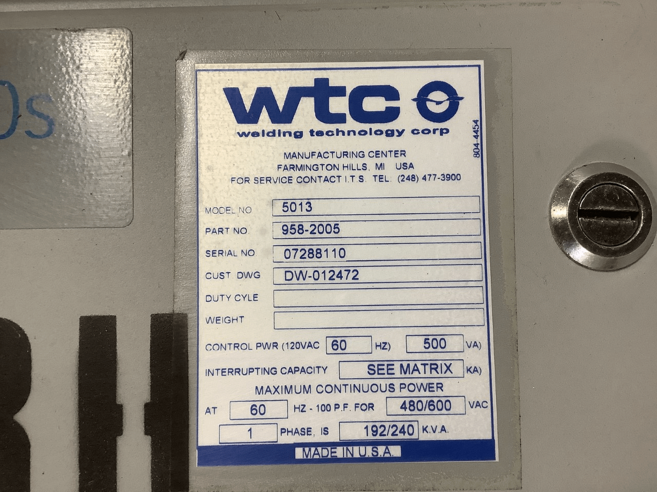 Lot of 2 Medweld 5000's 600 V weld Controllers - WELDING EQUIPMENT