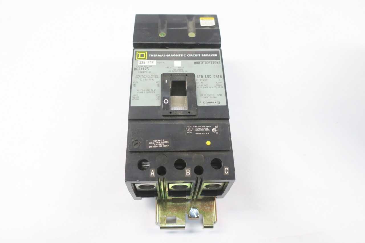 NEW SQUARE D KC34125 125A 3P MOLDED CASE CIRCUIT BREAKER 480V-AC SER 2 - CIRCUIT BREAKERS