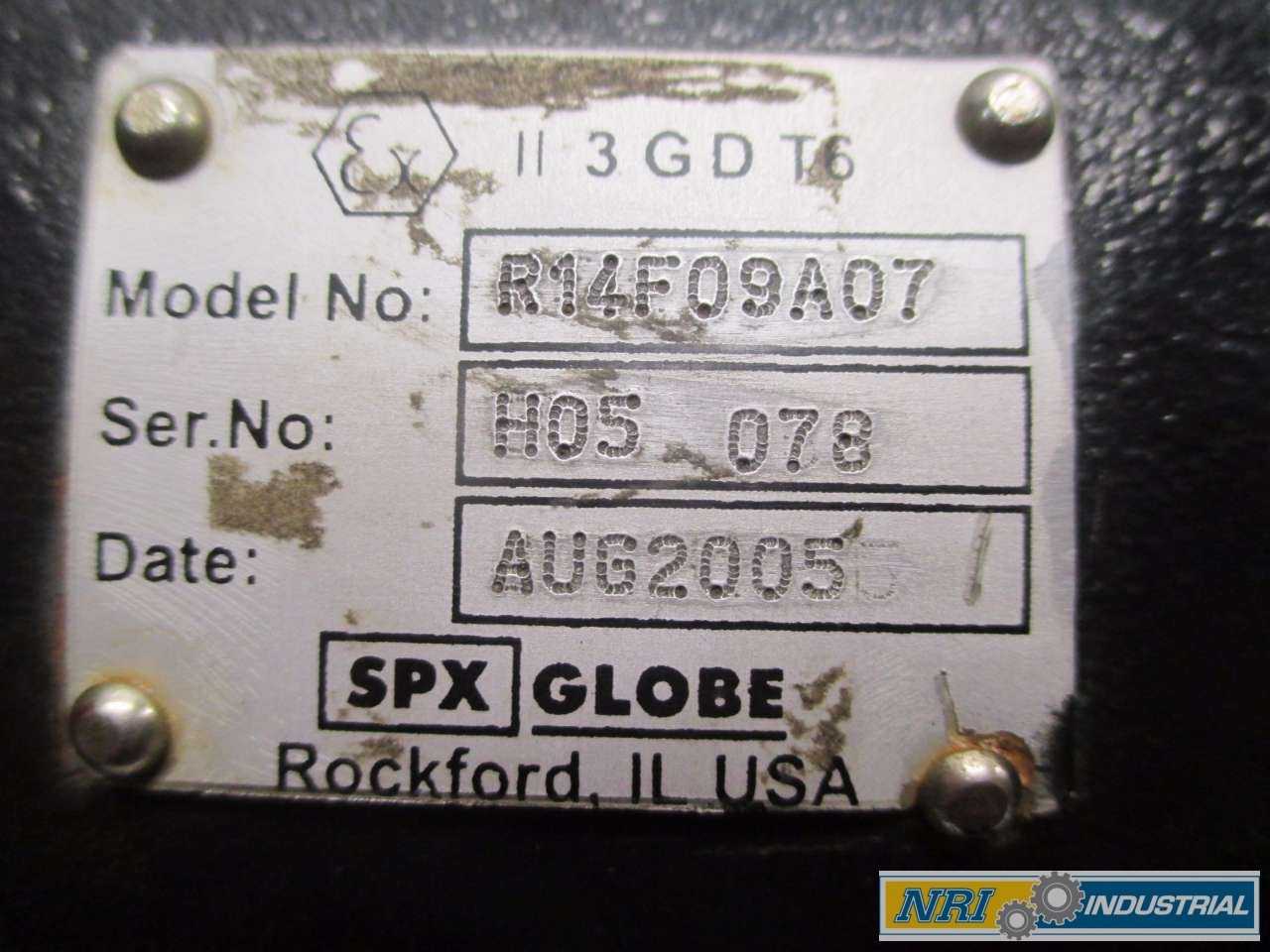 SPX GLOBE R14F09A07 RADIAL PISTON PNEUMATIC MOTOR - PNEUMATIC MOTOR